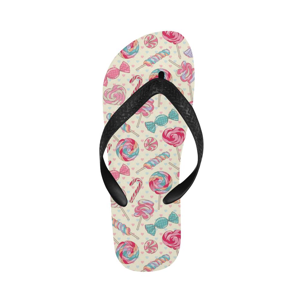 Candy Pattern Print Design CA04 Flip Flops-JorJune