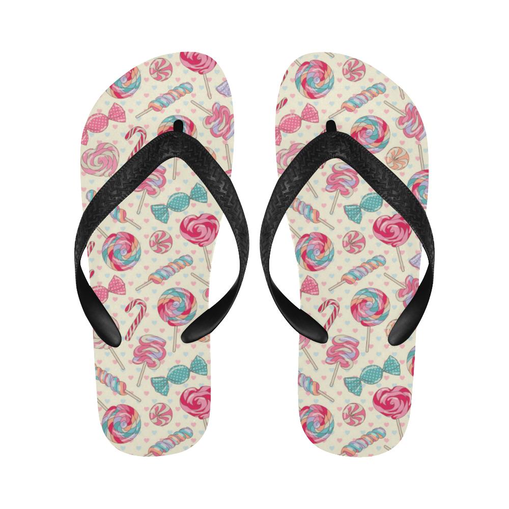 Candy Pattern Print Design CA04 Flip Flops-JorJune