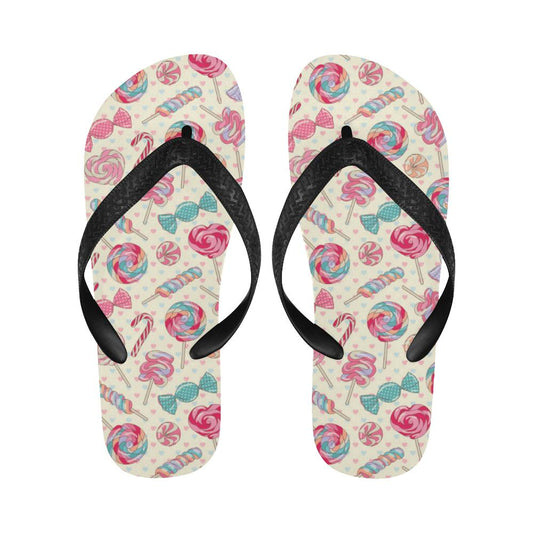 Candy Pattern Print Design CA04 Flip Flops-JorJune