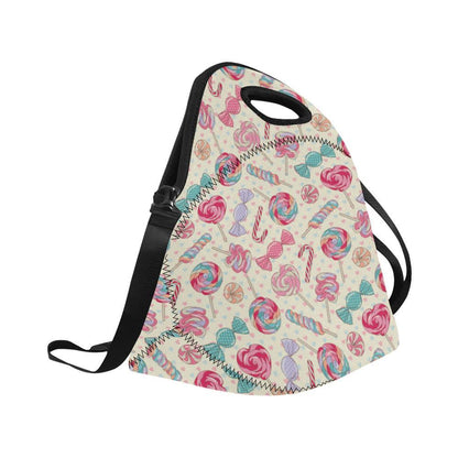 Candy Pattern Print Design CA04 Neoprene Lunch Bag-JorJune