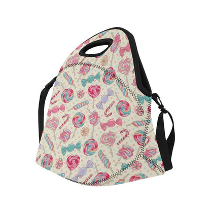 Candy Pattern Print Design CA04 Neoprene Lunch Bag-JorJune