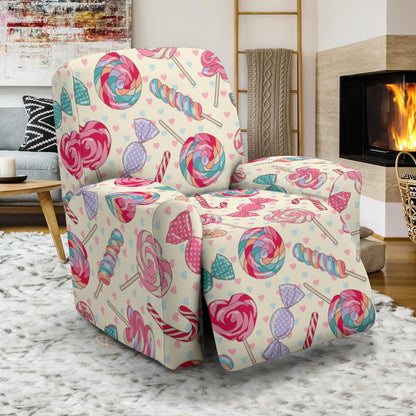 Candy Pattern Print Design CA04 Recliner Slipcover-JORJUNE.COM