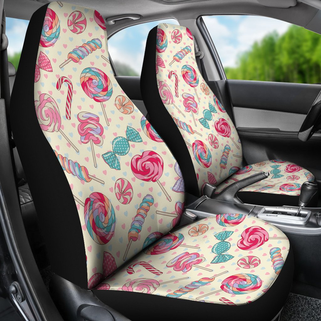 Candy Pattern Print Design CA04 Universal Fit Car Seat Covers
