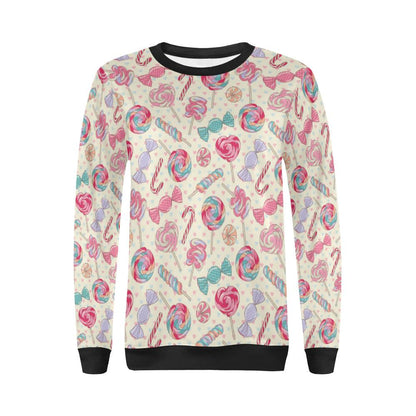 Candy Pattern Print Design CA04 Women Long Sleeve Sweatshirt-JorJune