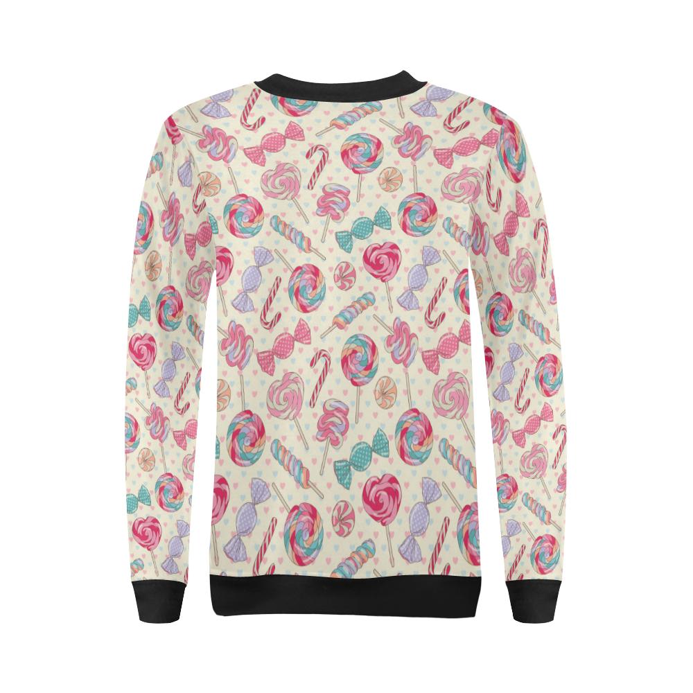 Candy Pattern Print Design CA04 Women Long Sleeve Sweatshirt-JorJune