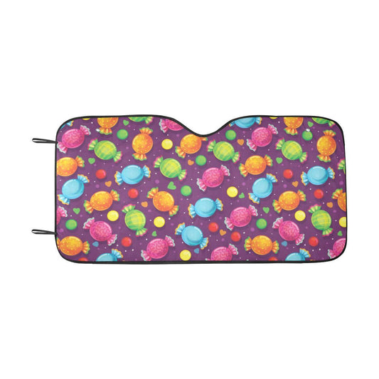 Candy Pattern Print Design CA05 Car Sun Shade-JorJune