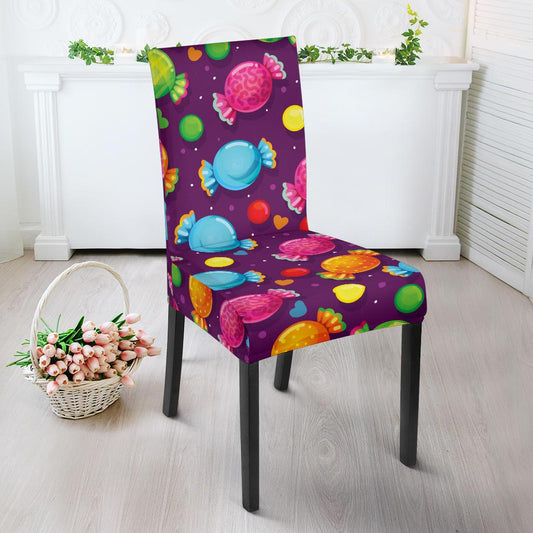 Candy Pattern Print Design CA05 Dining Chair Slipcover-JORJUNE.COM