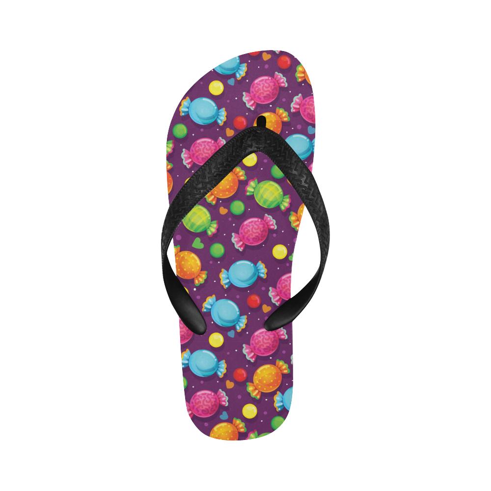 Candy Pattern Print Design CA05 Flip Flops-JorJune
