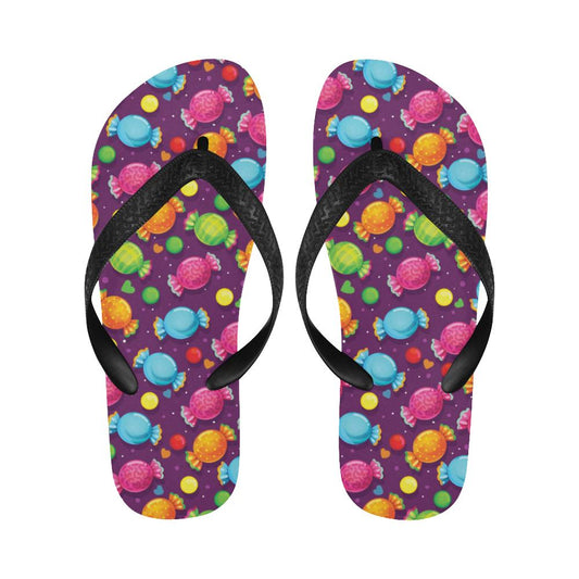 Candy Pattern Print Design CA05 Flip Flops-JorJune