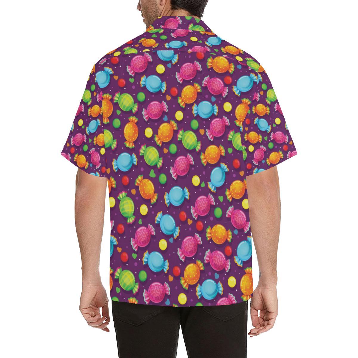Candy Pattern Print Design CA05 Men Hawaiian Shirt-JorJune