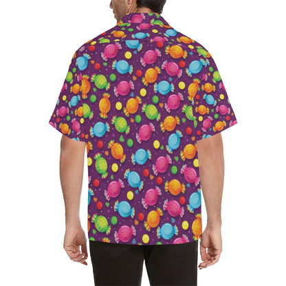 Candy Pattern Print Design CA05 Men Hawaiian Shirt-JorJune