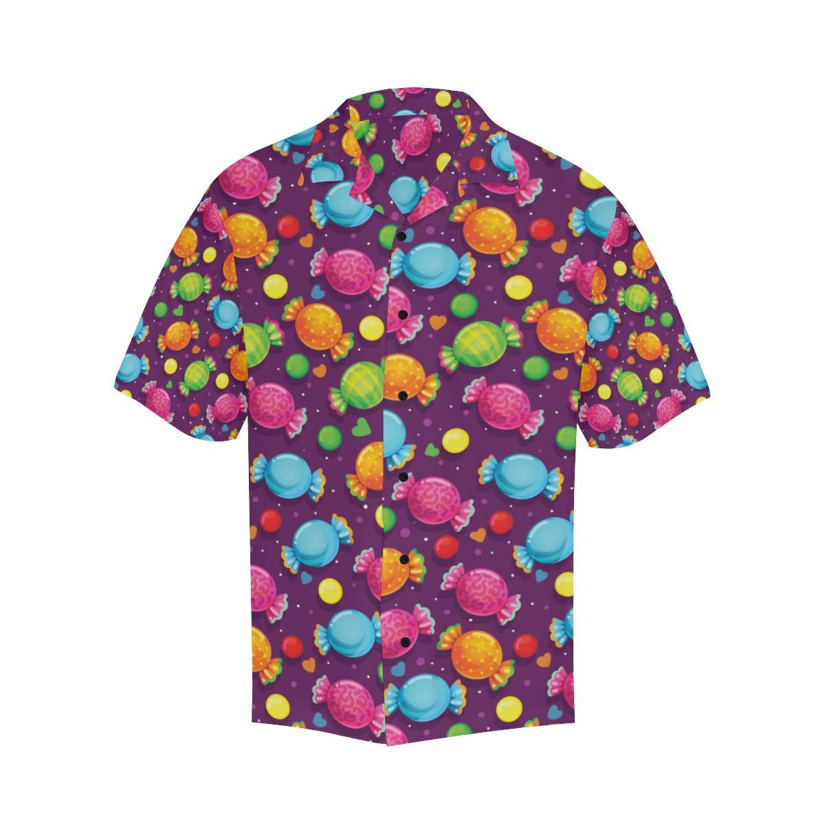 Candy Pattern Print Design CA05 Men Hawaiian Shirt-JorJune