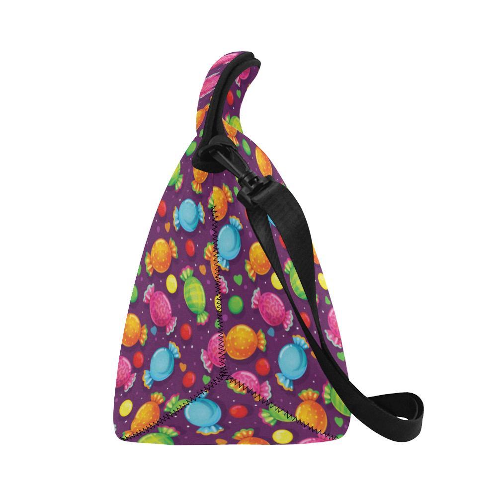 Candy Pattern Print Design CA05 Neoprene Lunch Bag-JorJune