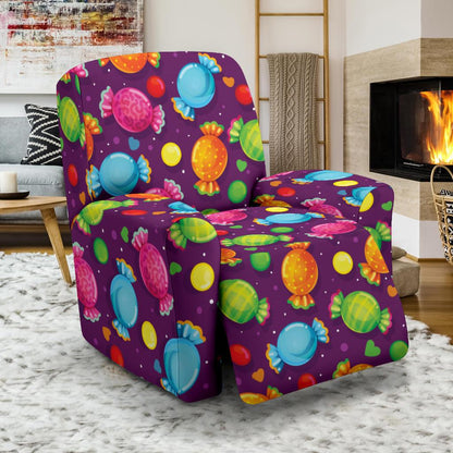Candy Pattern Print Design CA05 Recliner Slipcover-JORJUNE.COM