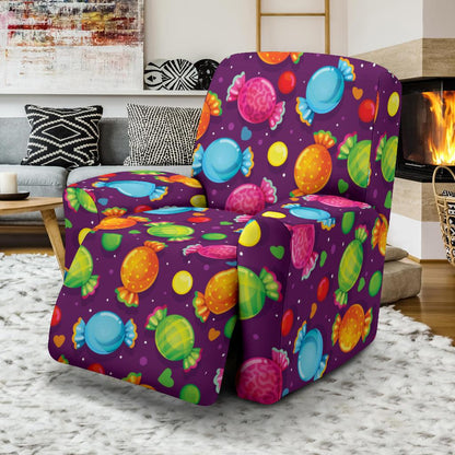 Candy Pattern Print Design CA05 Recliner Slipcover-JORJUNE.COM