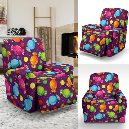 Candy Pattern Print Design CA05 Recliner Slipcover-JORJUNE.COM