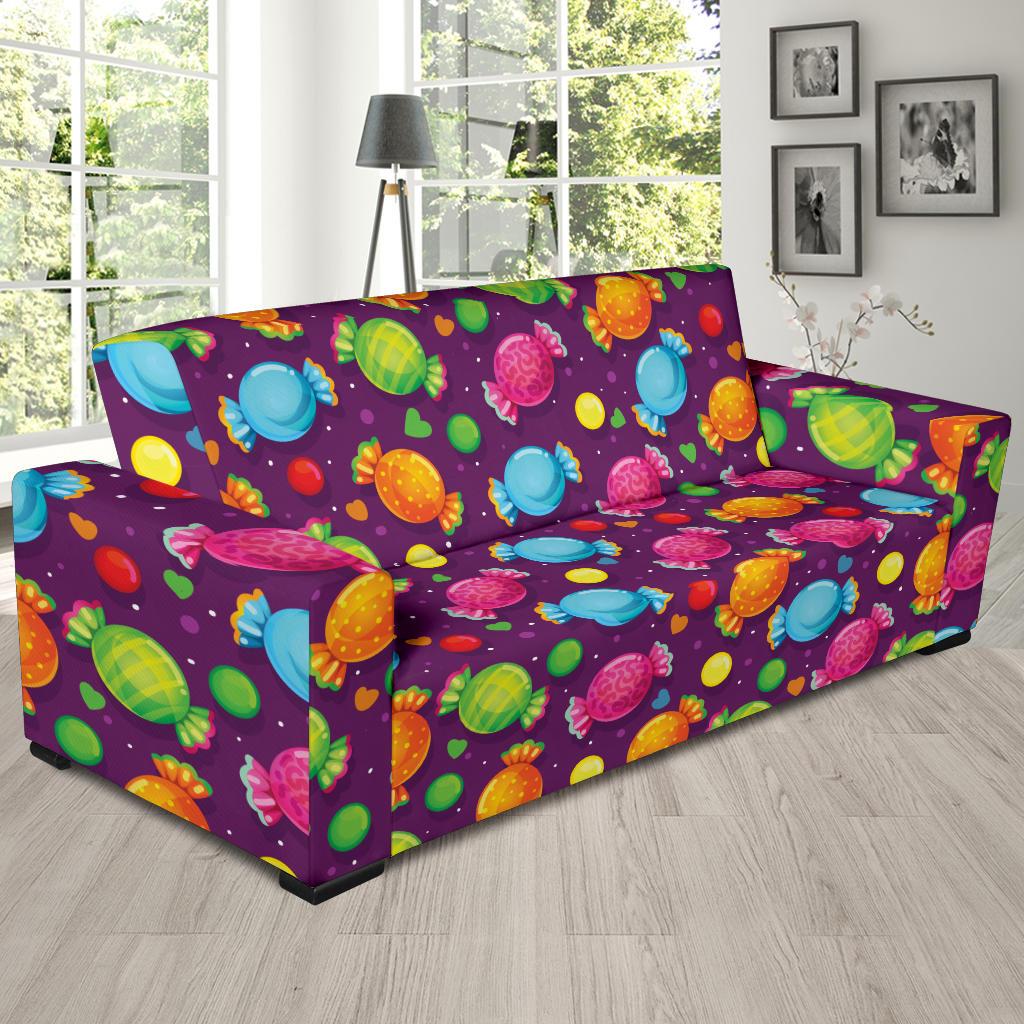Candy Pattern Print Design CA05 Sofa Slipcover-JORJUNE.COM