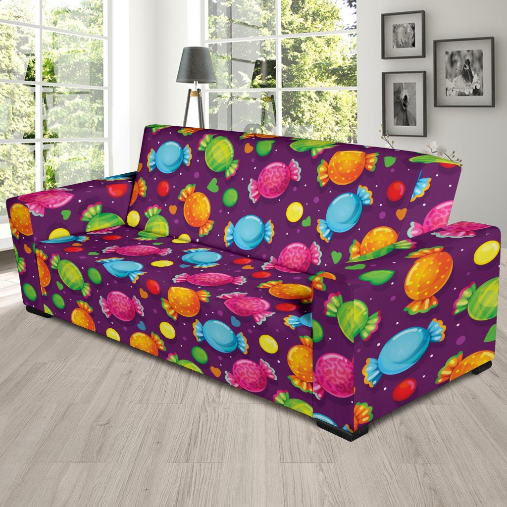Candy Pattern Print Design CA05 Sofa Slipcover-JORJUNE.COM