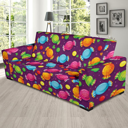 Candy Pattern Print Design CA05 Sofa Slipcover-JORJUNE.COM