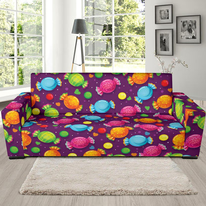 Candy Pattern Print Design CA05 Sofa Slipcover-JORJUNE.COM