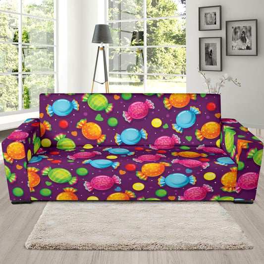 Candy Pattern Print Design CA05 Sofa Slipcover-JORJUNE.COM