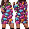 Candy Pattern Print Design CA05 Women Hoodie Dress