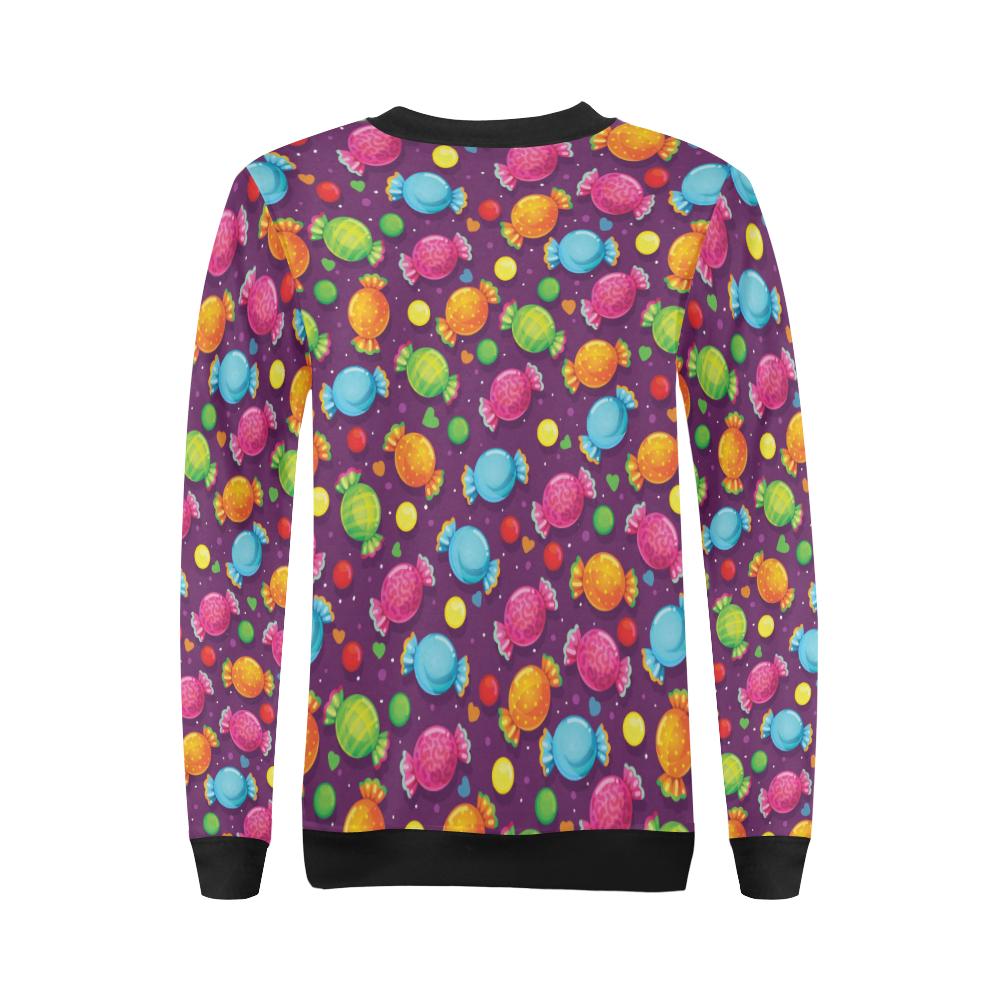 Candy Pattern Print Design CA05 Women Long Sleeve Sweatshirt-JorJune