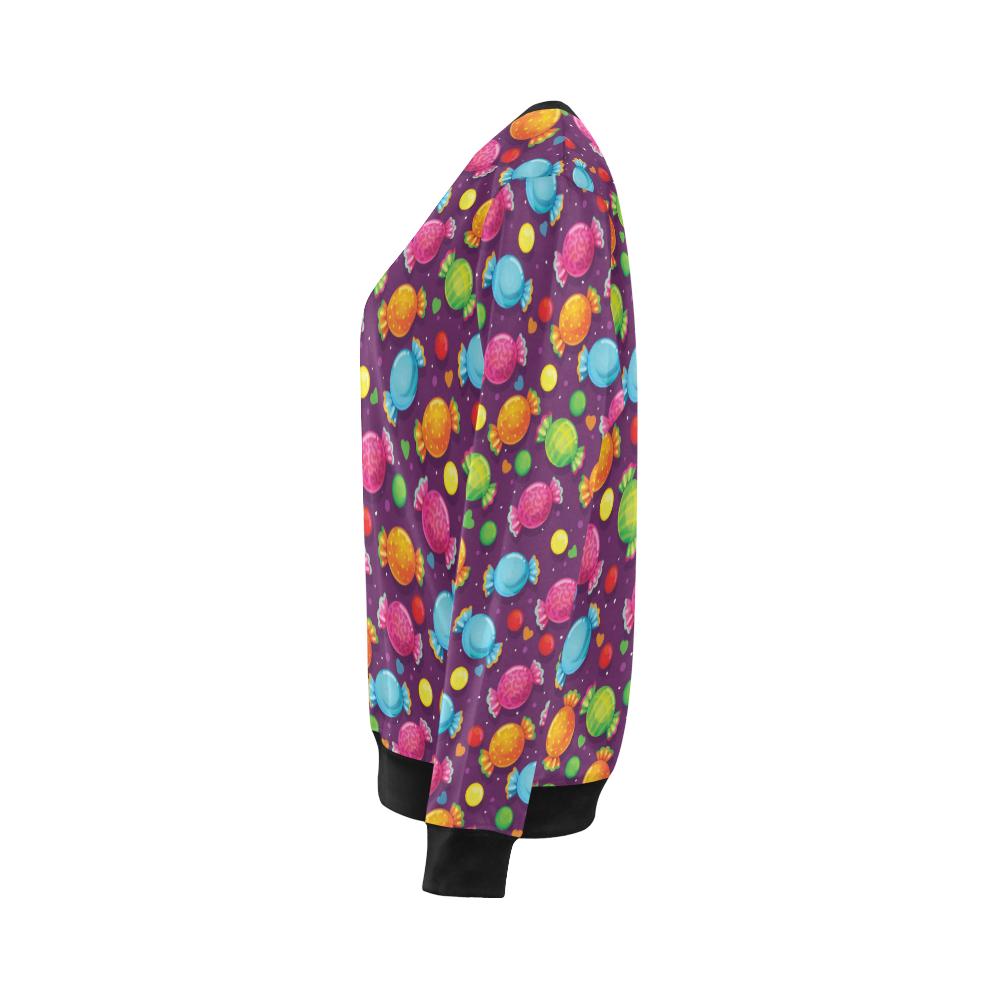 Candy Pattern Print Design CA05 Women Long Sleeve Sweatshirt-JorJune