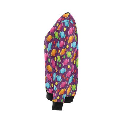 Candy Pattern Print Design CA05 Women Long Sleeve Sweatshirt-JorJune