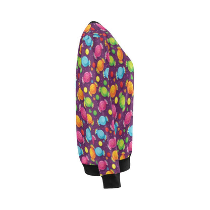 Candy Pattern Print Design CA05 Women Long Sleeve Sweatshirt-JorJune