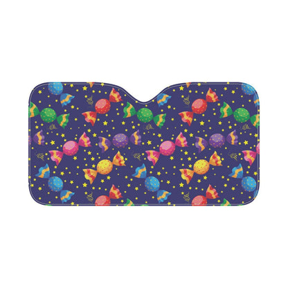 Candy Pattern Print Design CA06 Car Sun Shade-JorJune