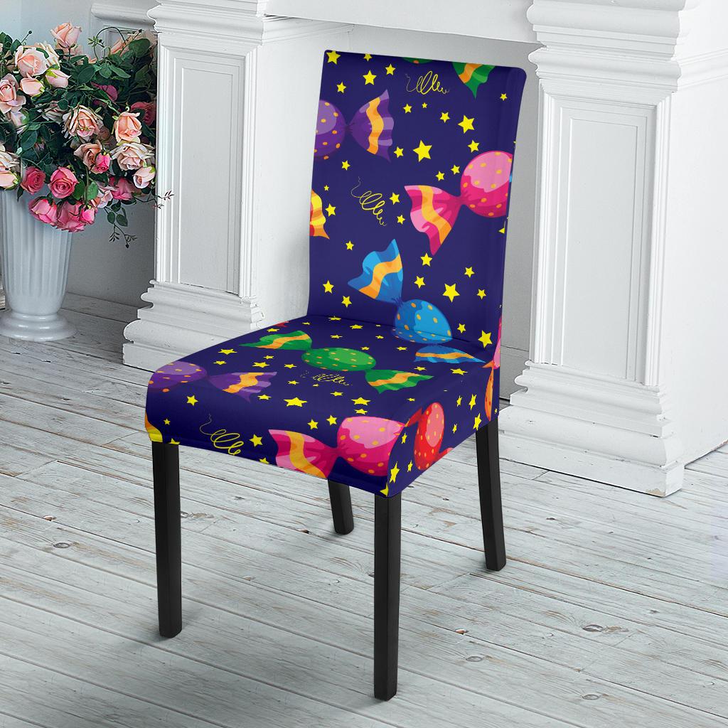 Candy Pattern Print Design CA06 Dining Chair Slipcover-JORJUNE.COM