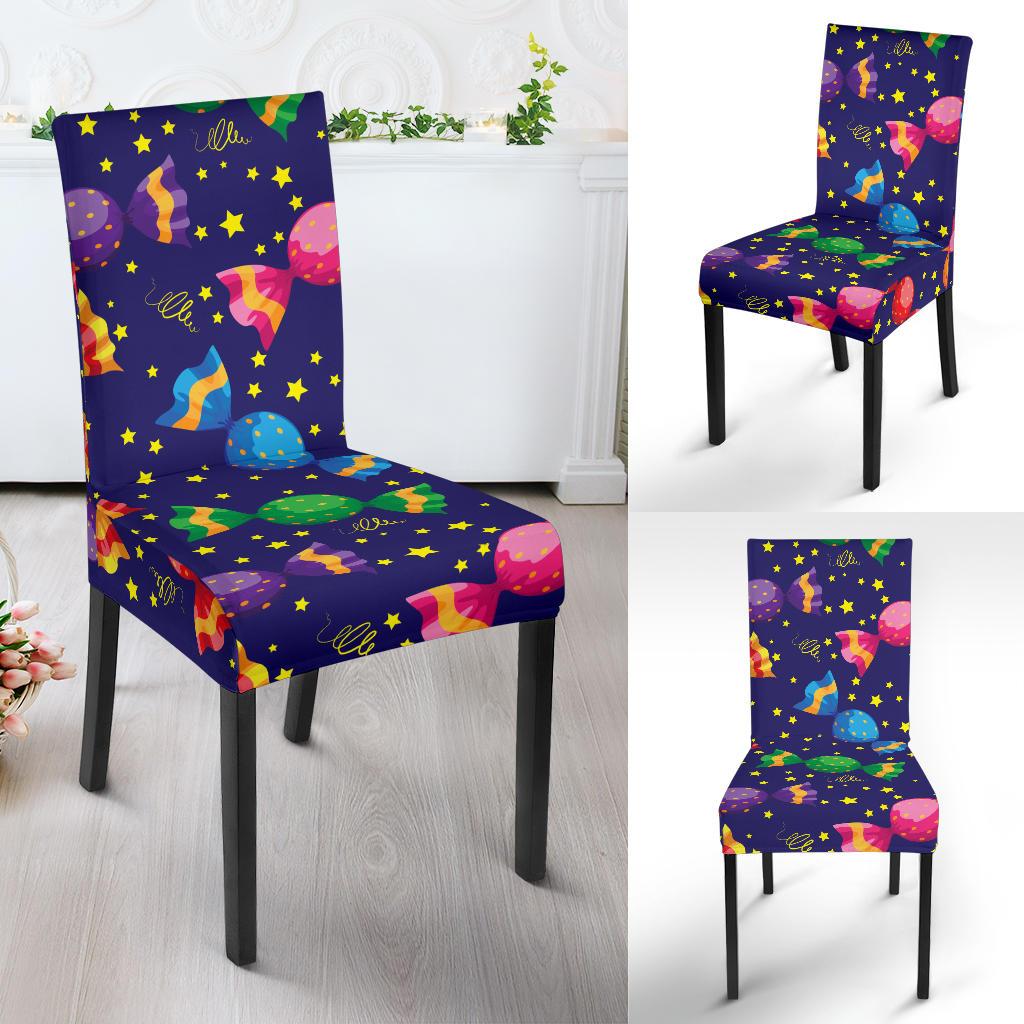 Candy Pattern Print Design CA06 Dining Chair Slipcover-JORJUNE.COM