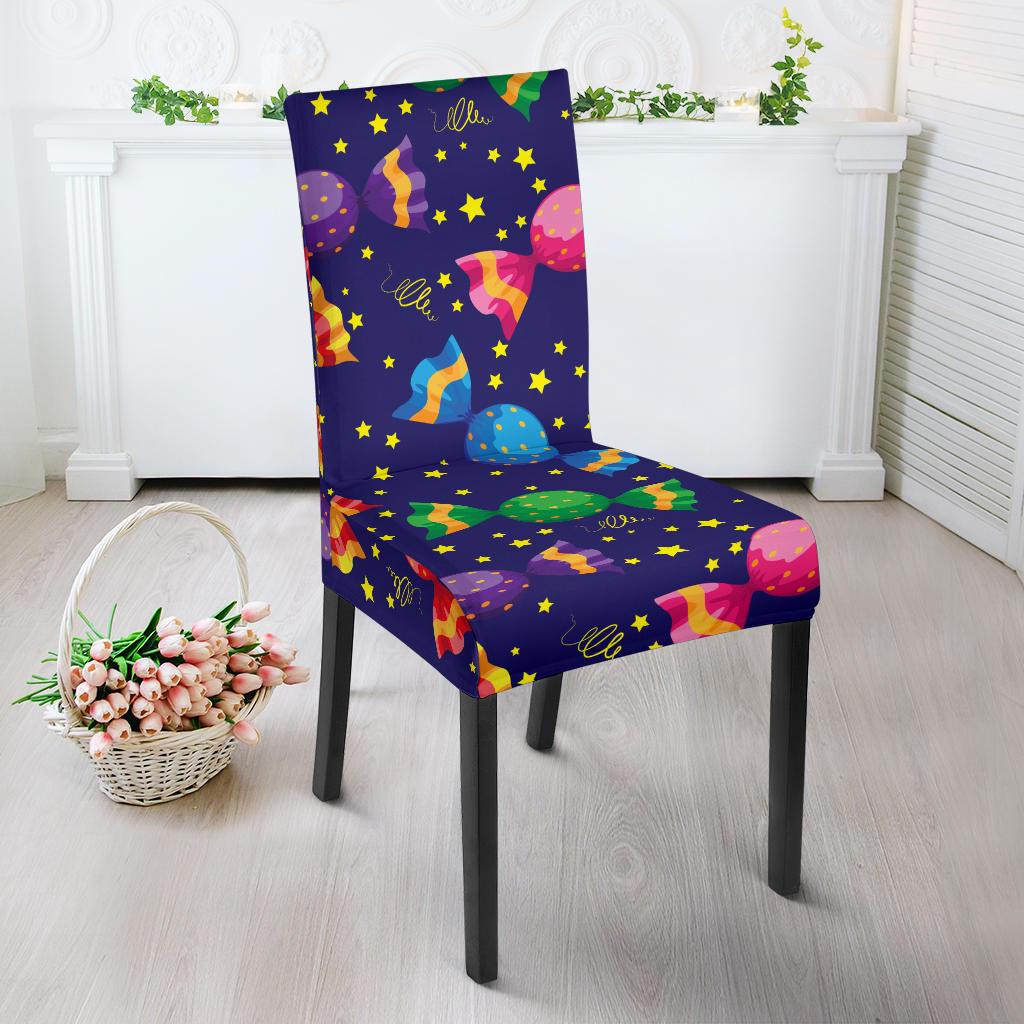 Candy Pattern Print Design CA06 Dining Chair Slipcover-JORJUNE.COM