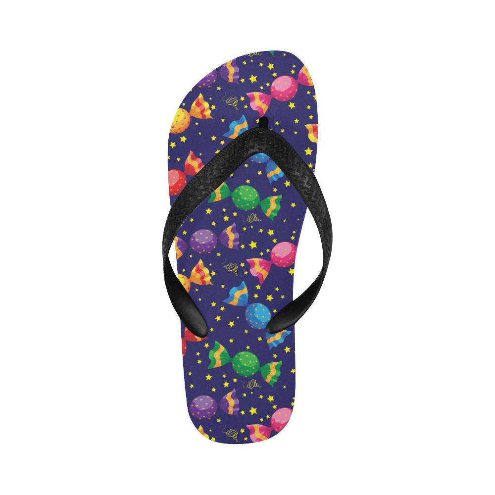 Candy Pattern Print Design CA06 Flip Flops-JorJune