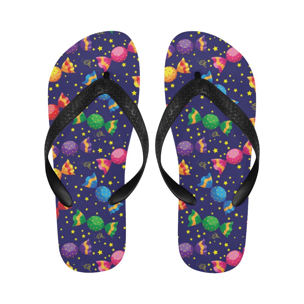 Candy Pattern Print Design CA06 Flip Flops-JorJune
