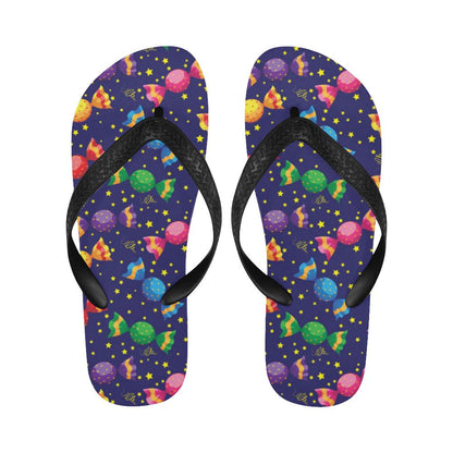 Candy Pattern Print Design CA06 Flip Flops-JorJune