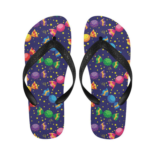 Candy Pattern Print Design CA06 Flip Flops-JorJune