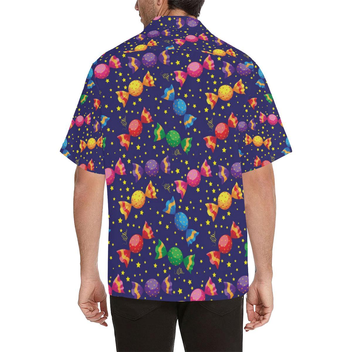 Candy Pattern Print Design CA06 Men Hawaiian Shirt-JorJune
