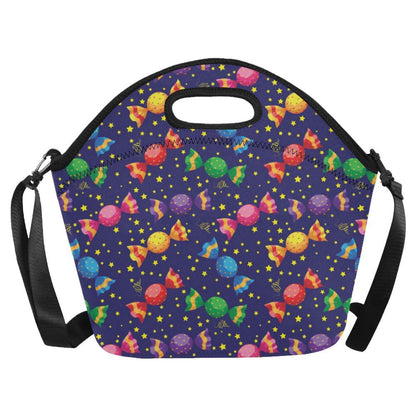 Candy Pattern Print Design CA06 Neoprene Lunch Bag-JorJune