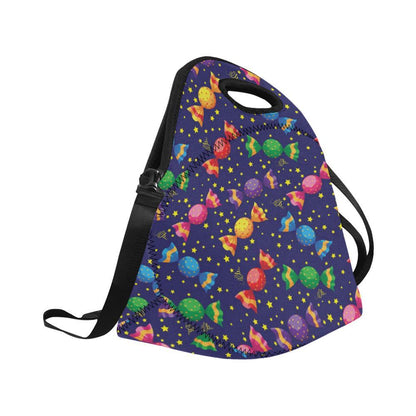 Candy Pattern Print Design CA06 Neoprene Lunch Bag-JorJune