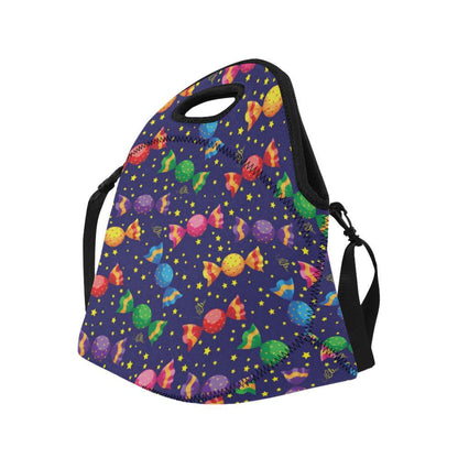 Candy Pattern Print Design CA06 Neoprene Lunch Bag-JorJune