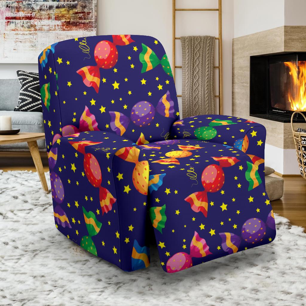 Candy Pattern Print Design CA06 Recliner Slipcover-JORJUNE.COM