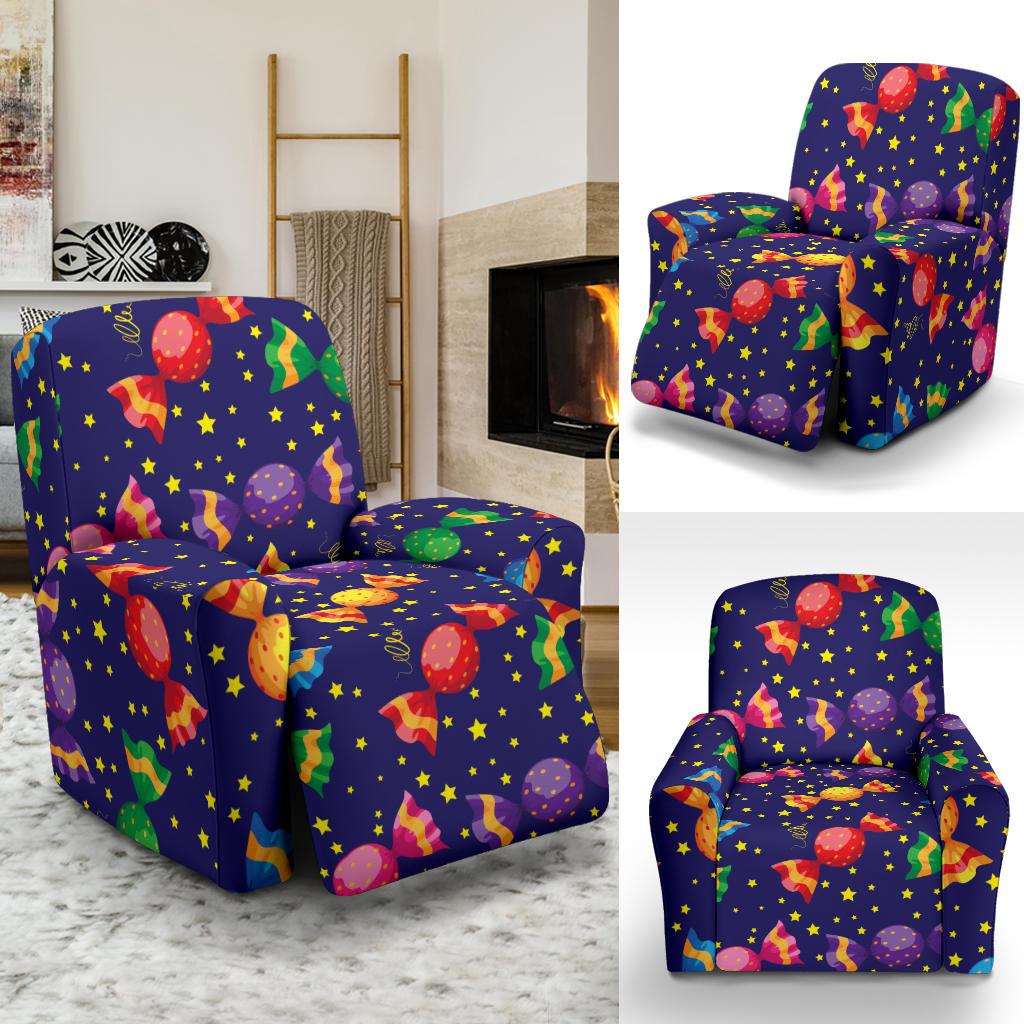 Candy Pattern Print Design CA06 Recliner Slipcover-JORJUNE.COM