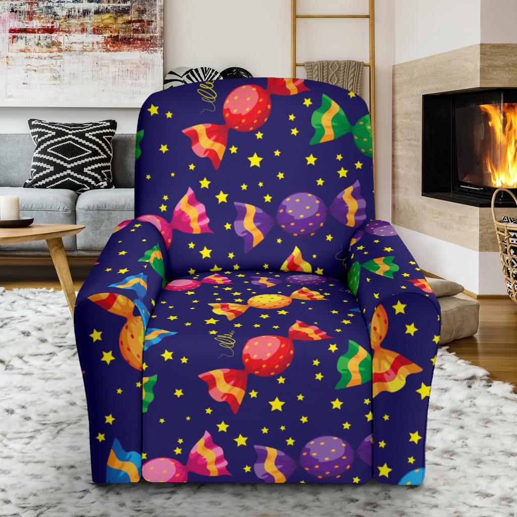 Candy Pattern Print Design CA06 Recliner Slipcover-JORJUNE.COM