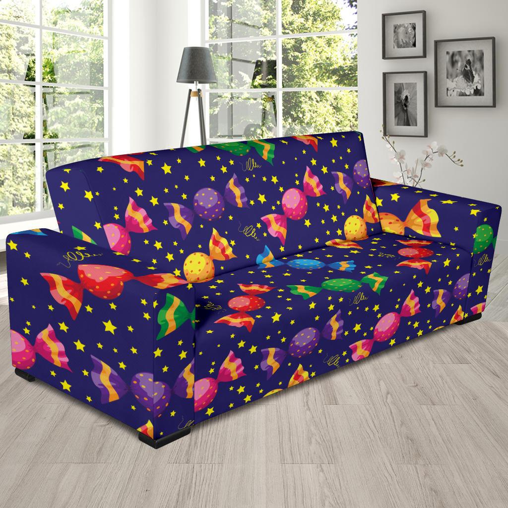 Candy Pattern Print Design CA06 Sofa Slipcover-JORJUNE.COM