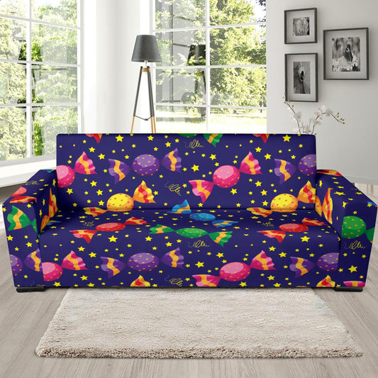 Candy Pattern Print Design CA06 Sofa Slipcover-JORJUNE.COM