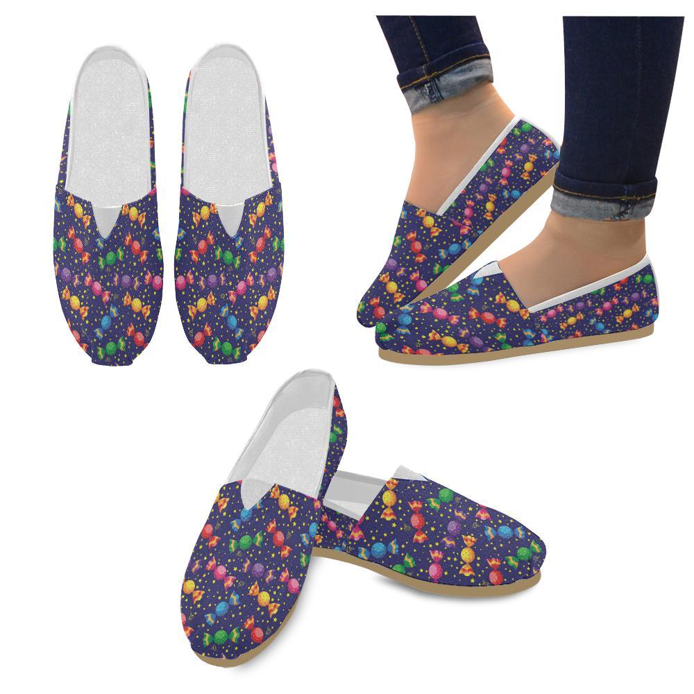 Candy Pattern Print Design CA06 Women Casual Shoes-JorJune.com