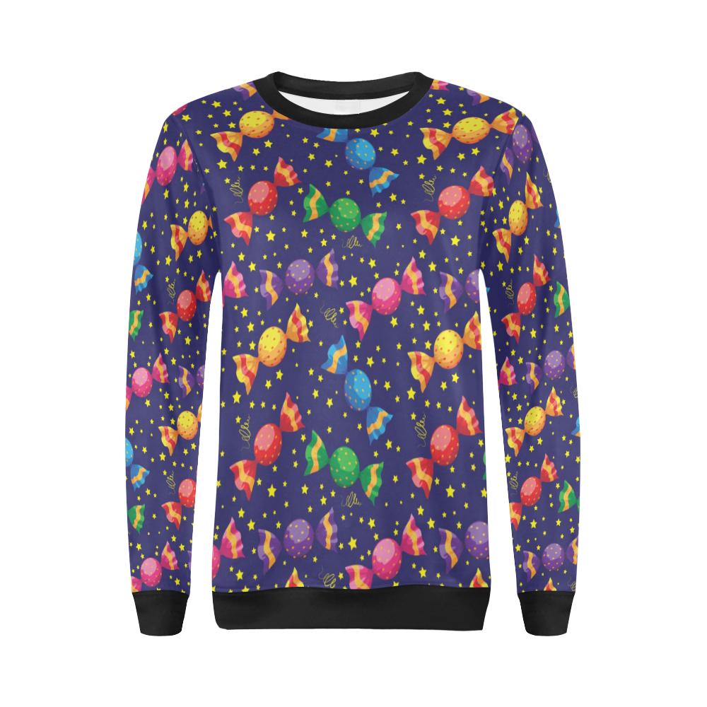 Candy Pattern Print Design CA06 Women Long Sleeve Sweatshirt-JorJune
