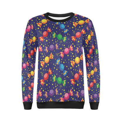 Candy Pattern Print Design CA06 Women Long Sleeve Sweatshirt-JorJune
